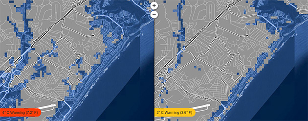 Projeção mostra avanço dramático do mar em Lauro de Freitas